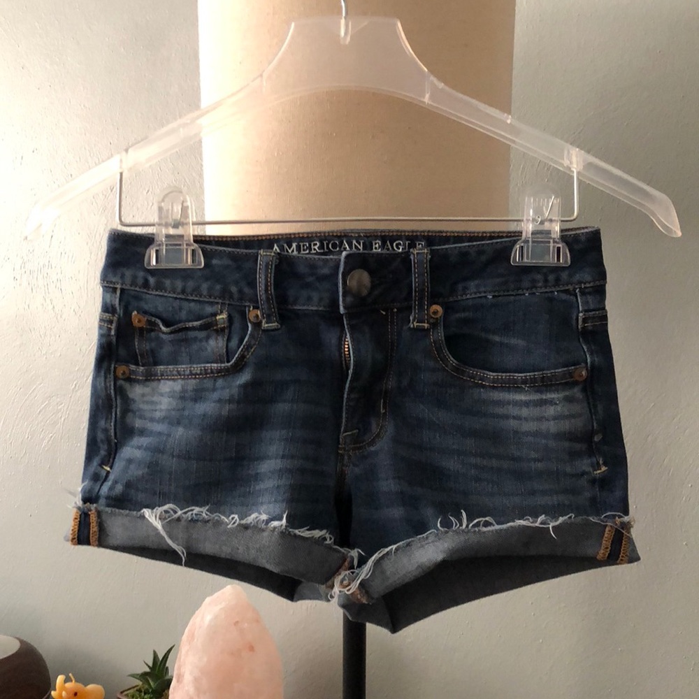 Dark-Washed Shorts